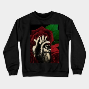 Human anatomy and roses: heart Crewneck Sweatshirt